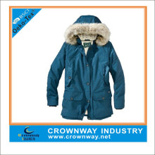 Fur Hood Warm Simple Sport Parka Jacket for Men